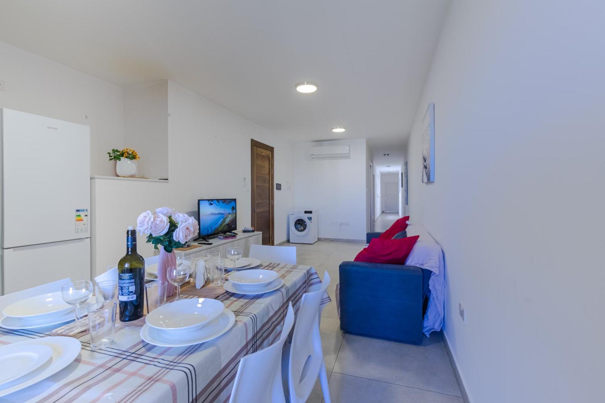 Spacious Brand New Apartment Hc Balcony 3 Bdr 2 Bth Bugibba San Pawl il-Baħar Eksteriør billede